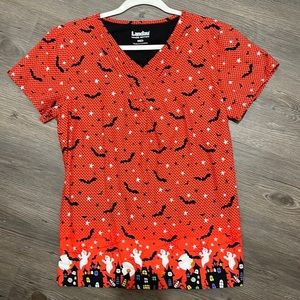 Halloween Scrub Top